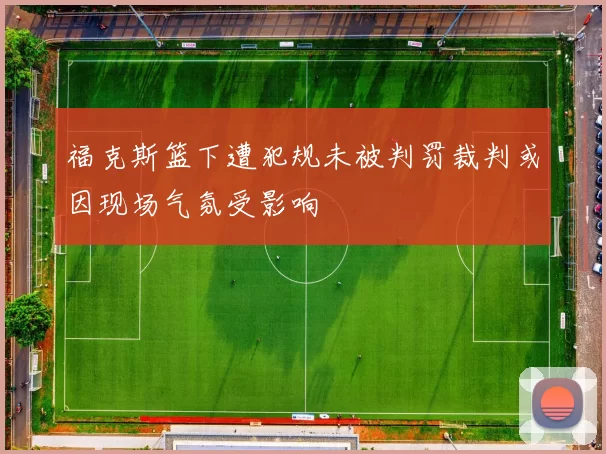 福克斯篮下遭犯规未被判罚裁判或因现场气氛受影响